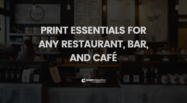 Print Essentials for any Restaurants bars cafe