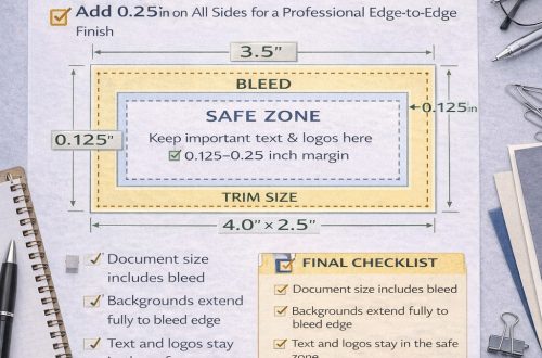 Design tips for setting up bleeds for commercial printer