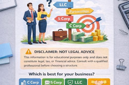 Company structure types infographic